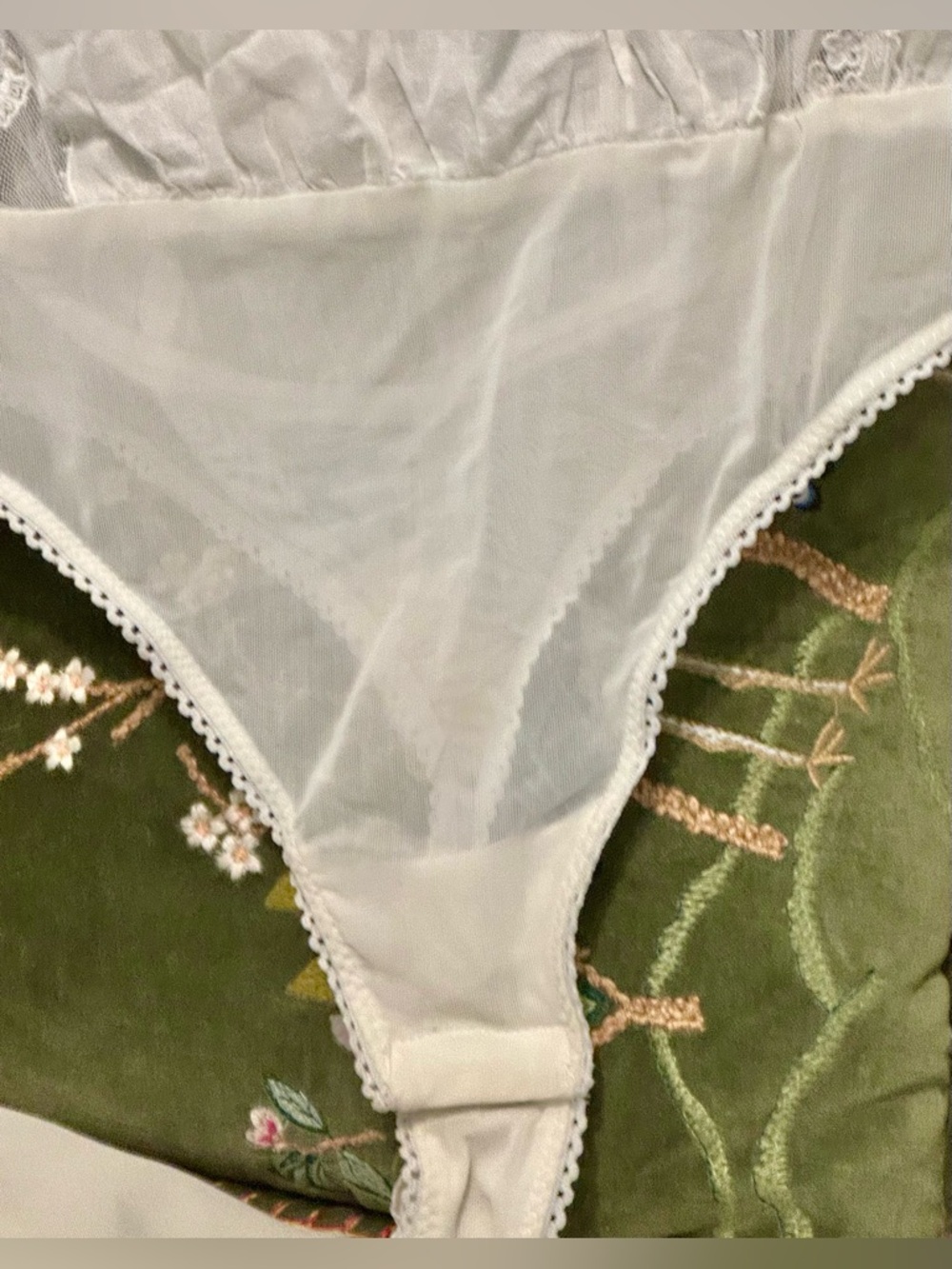 NWT Free People Intimately Bali Honeydew Bodysuit | Optic White | Lace | Medium - Picture 14 of 16